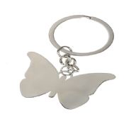 Metal personalized butterfly blank keychain for gifts images
