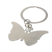 Metal personalized butterfly blank keychain for gifts images