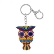 Baru desain murah akrilik keychain gantungan kunci Grosir owl keychain images