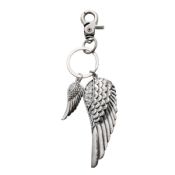 New gothic cheap keyring wholesale angel wing key chain images