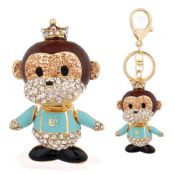 Piękne, nowe łańcucha kluczy rhinestone monkey kupić luzem pęku kluczy z Chin images