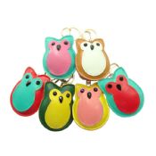 OWL shape Women Keychain for dubai leather cute keychains for car keys images