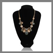 Simple design alloy pendant flower necklace images