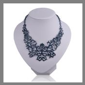 simple design flower pattern necklace custom fashion jewelry images