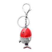 Unique fancy cheap keyring wholesale shark custom keychain rhinestone keychain images