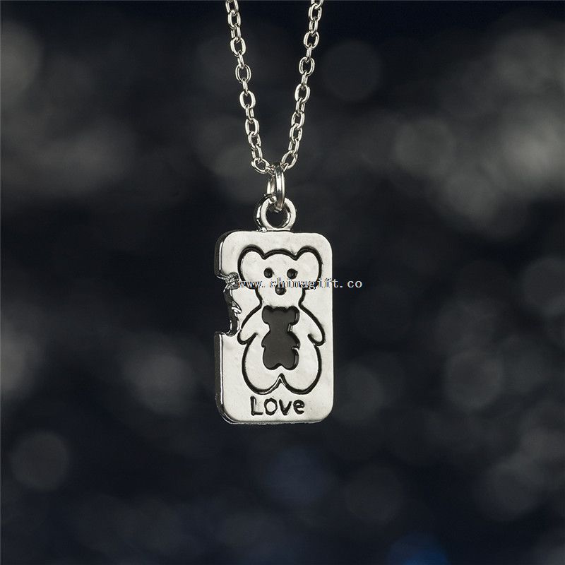 Fém medve népszerű Design fém nyaklánc