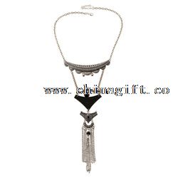 New design stone chain tassel necklace jewelry