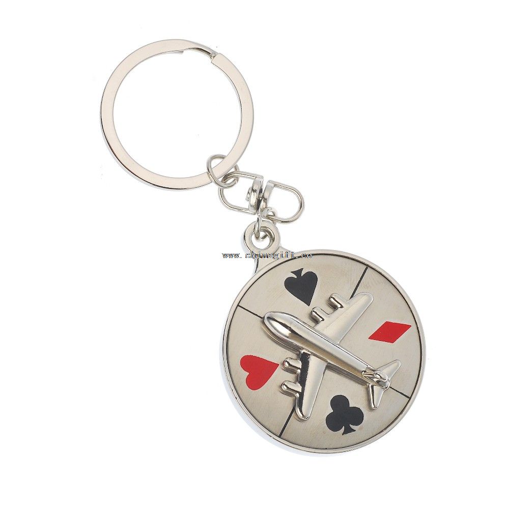 Poker aircraft keychain wholesale manufacture