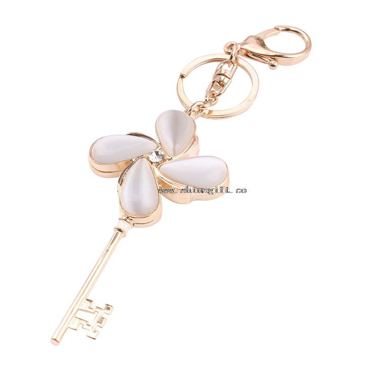 Promotional key shape keychain custom bling key chain