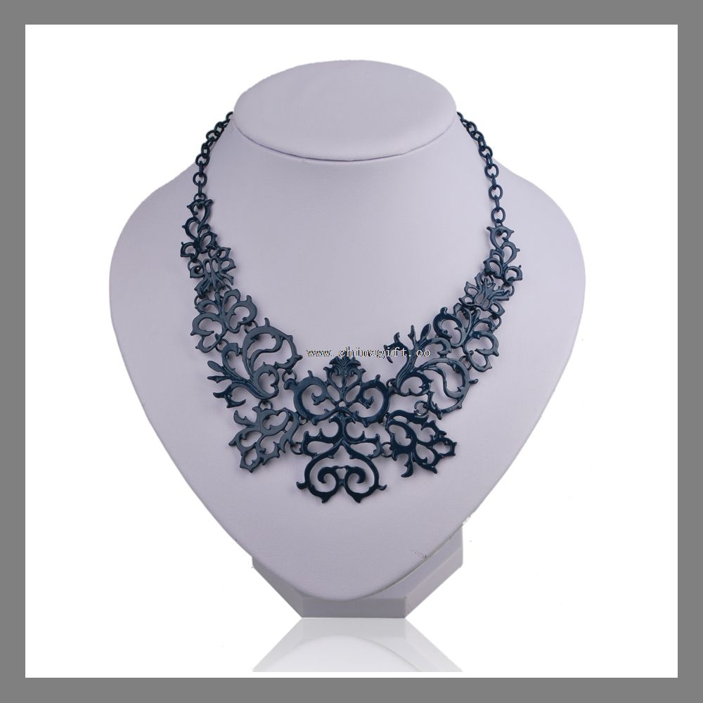 simple design flower pattern necklace custom fashion jewelry