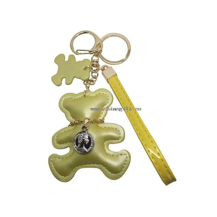 Souvenir nøglering Custom shape nøglering billige brugerdefinerede nøgleringe i bear form