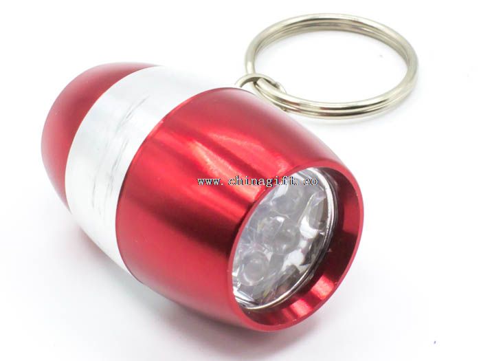 6 leds multi color pocket led flashlight keychain