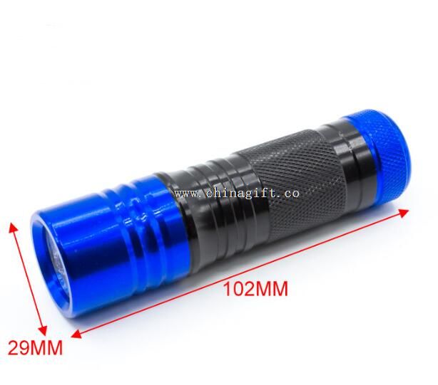 9 led waterproof led flashlight