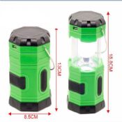 Lanterna da campeggio 6LEDs USB Mobile caricabatterie AC e solare ricaricabile led images
