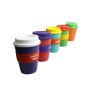 BPA free pp plastic coffee cup with lid small picture