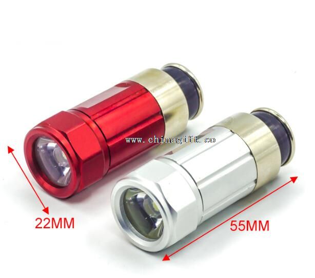 0.5W lampe de poche aluminium 12v lampe de poche rechargeable voiture