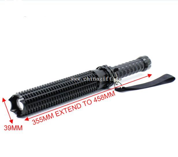 180LM XPE LED extendible zoom security torch light