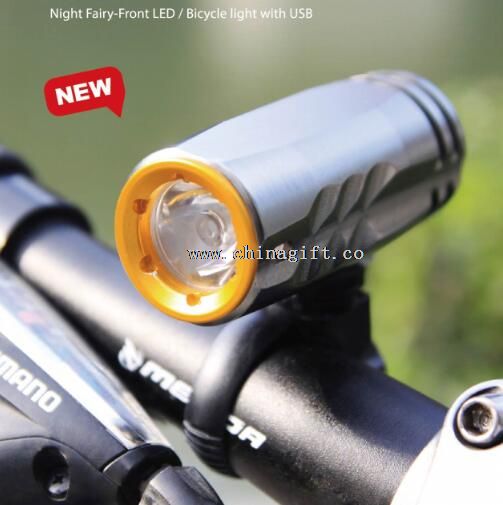 lampes de vélo 200lm Li batterie 600mAH nuit fée-Front remplie de mini