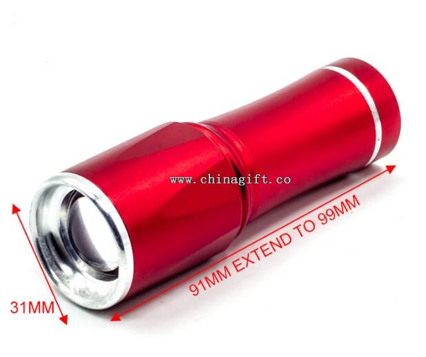 Alliage d’aluminium de 1w 3 AAA Batterie de gradation de lampe de poche