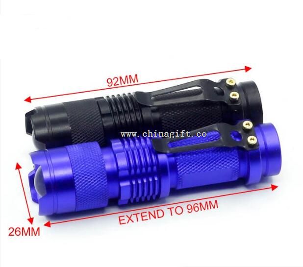 3W aluminium alloy zoom led senter