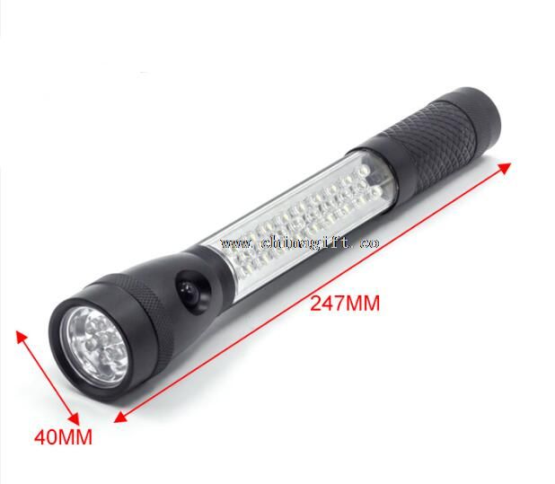 7 + 18 + 8 LED aluminium lommelykt