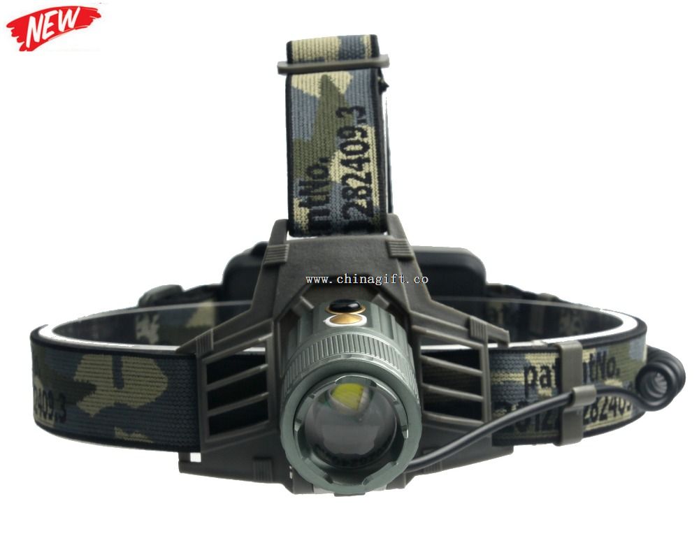 Berkedip 300lm kamuflase dipimpin headlamp