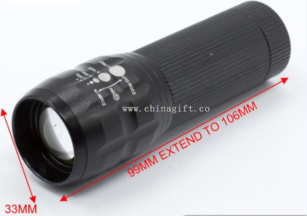 high power adjustable zoomable flashlight