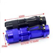 3W aluminum alloy zoom led flashlight images