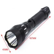 multifunction aluminum rechargeable led flashlight images