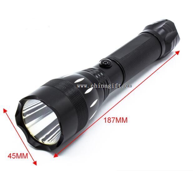 multifunction aluminum rechargeable led flashlight