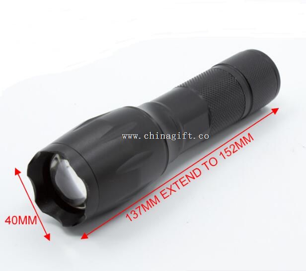 zoomable emergency 18650 led flashlight
