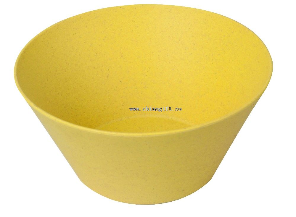 500ml yellow large bamboo fruit bowl