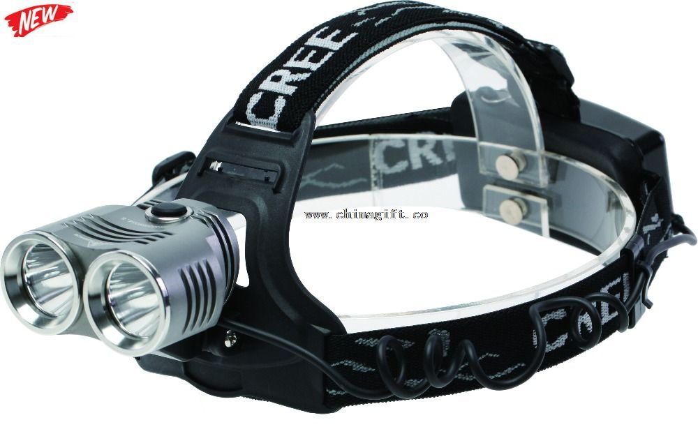 500lm rechargeable Silver led headlamp