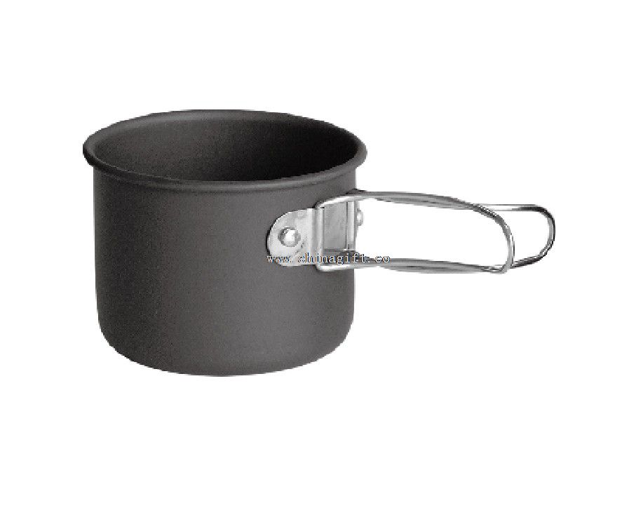 Camping Hard anodized aluminum metal drinking cup