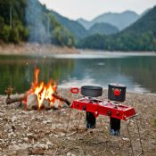 Camping portable 2 burner cook stove images