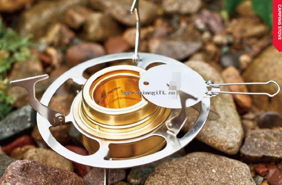 Outdoor camping stainless steel Alcohol burners with stand