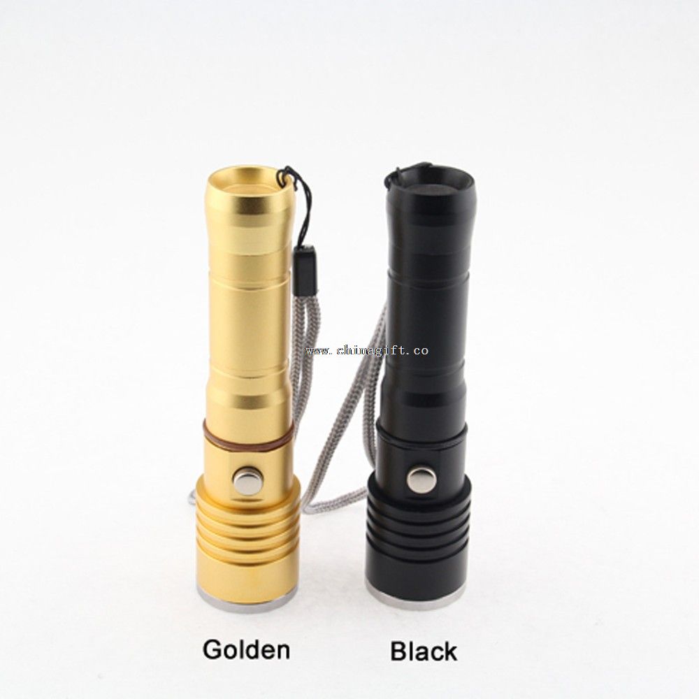 LED Flashlight With 18650 Rechargeable Battery