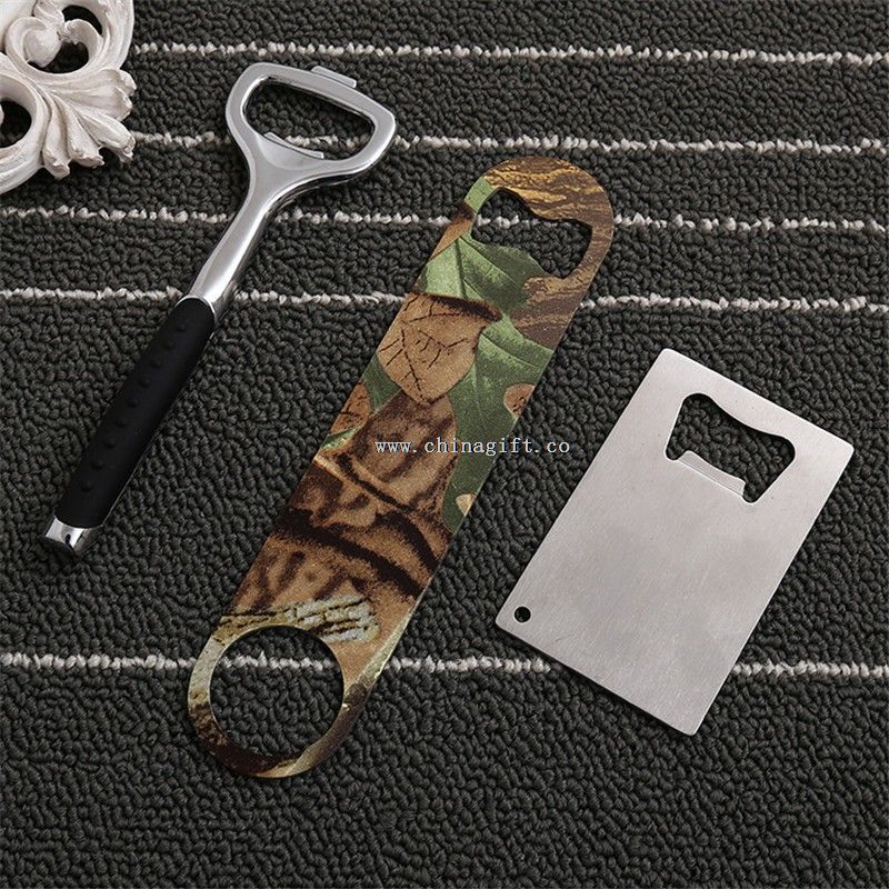 metal bottle opener business card