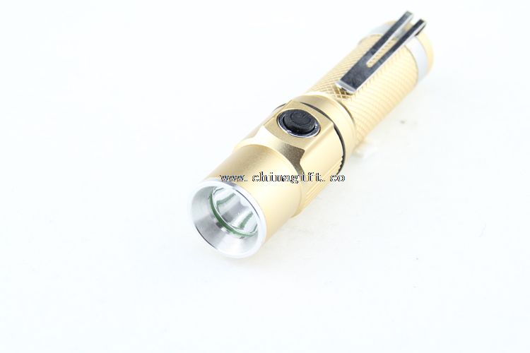 Mini Rechargeable Flashlight With Clip