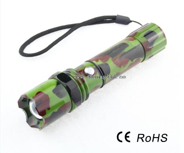 Powerful Camouflage Military Swat Tactical Police Flashlight