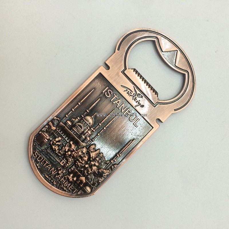 Bronze Istanbul Souvenir Metal Beer Bottle Opener