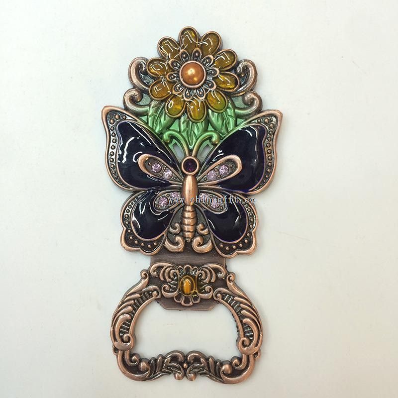 Butterfly And Flower Shaped Metal Beer Bottle Opener