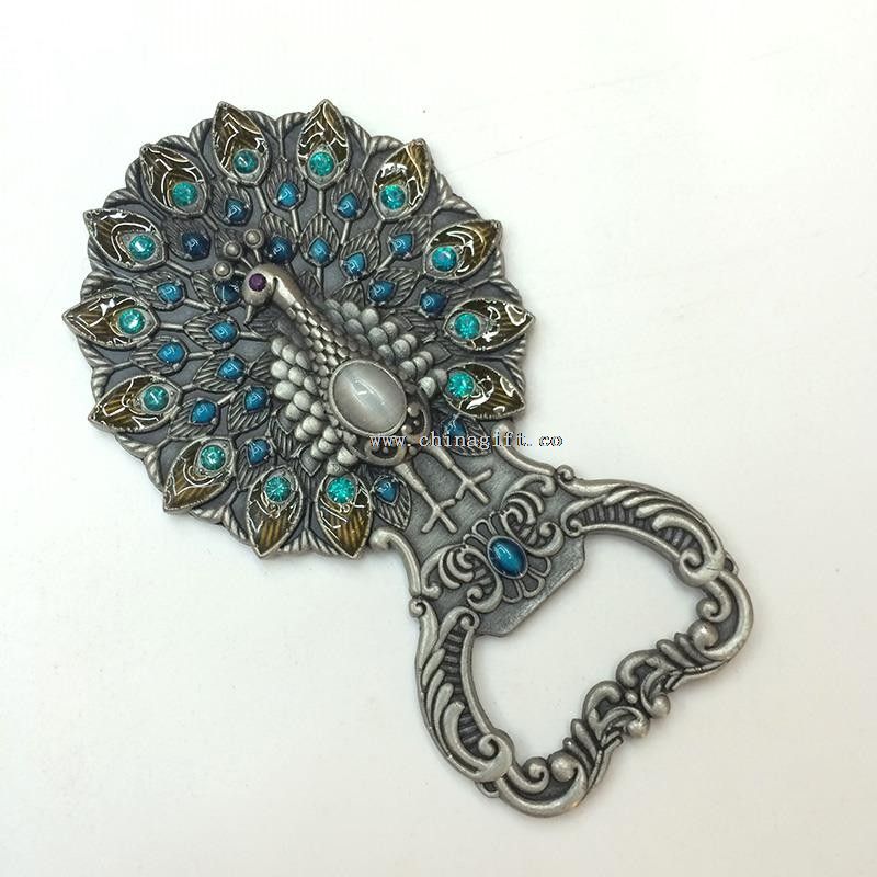 Peacock Metal Bottle Opener