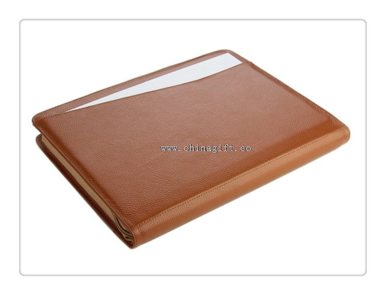 Brown miniipad Leather Portfolio Case