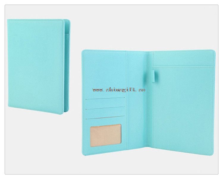 Красочные профессиональные PU кожа Padfolio