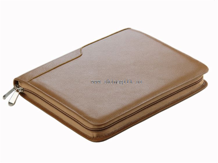 Double Zippered Padfolio with Writing Paper Pad