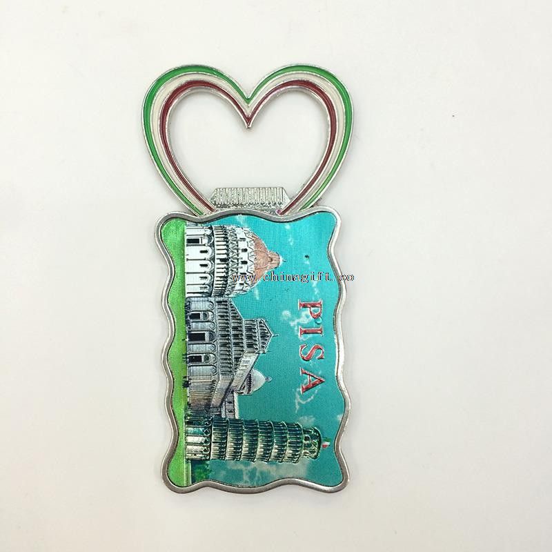 Heart Shaped Funny Pisa Souvenir Elegant Bottle Opener