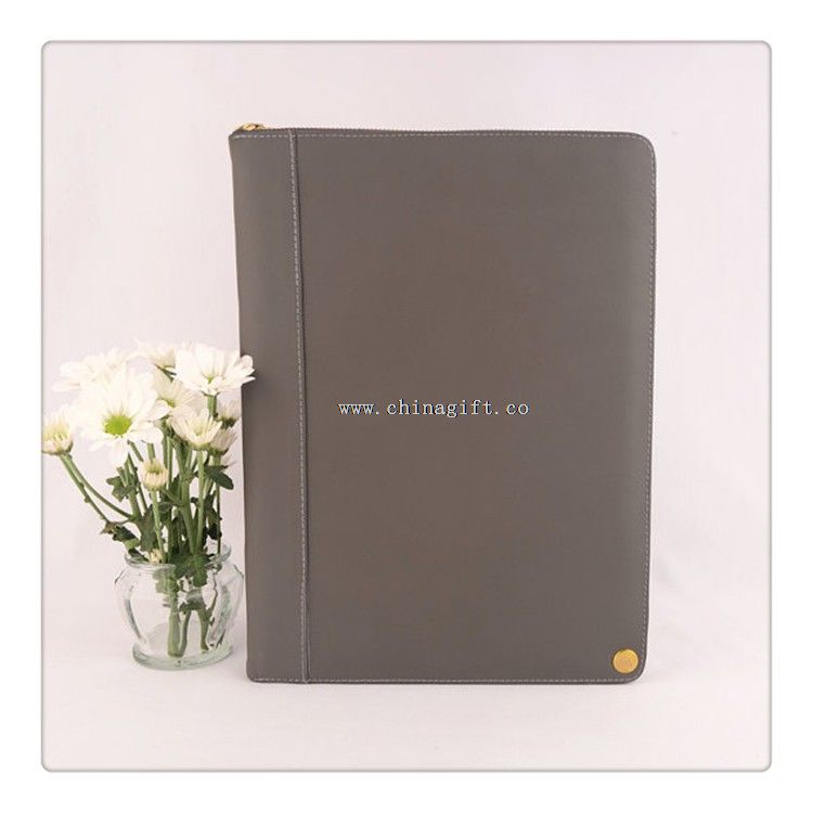 Leather A5 Compendium with Note Pad