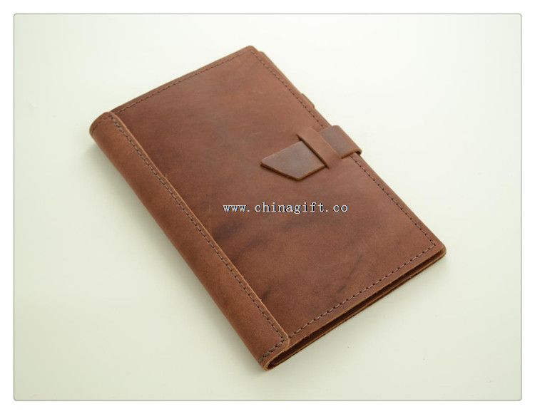 Portefeuille en cuir avec Notepad et poches intérieures