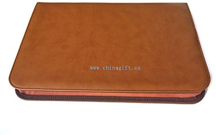 Leather Portfolio with Calculator